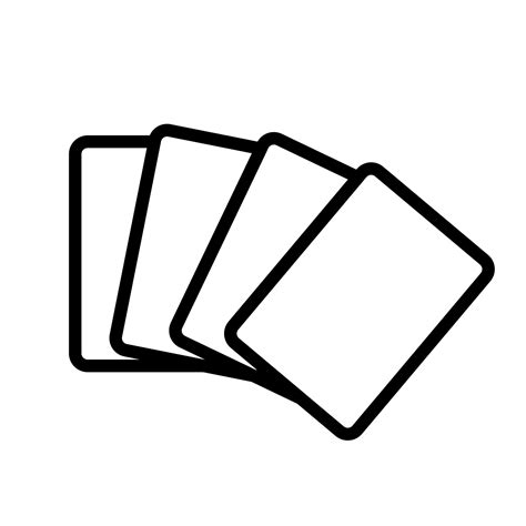 deck of cards outline|Deck Of Cards Vector Art, Icons, and Graphics for .